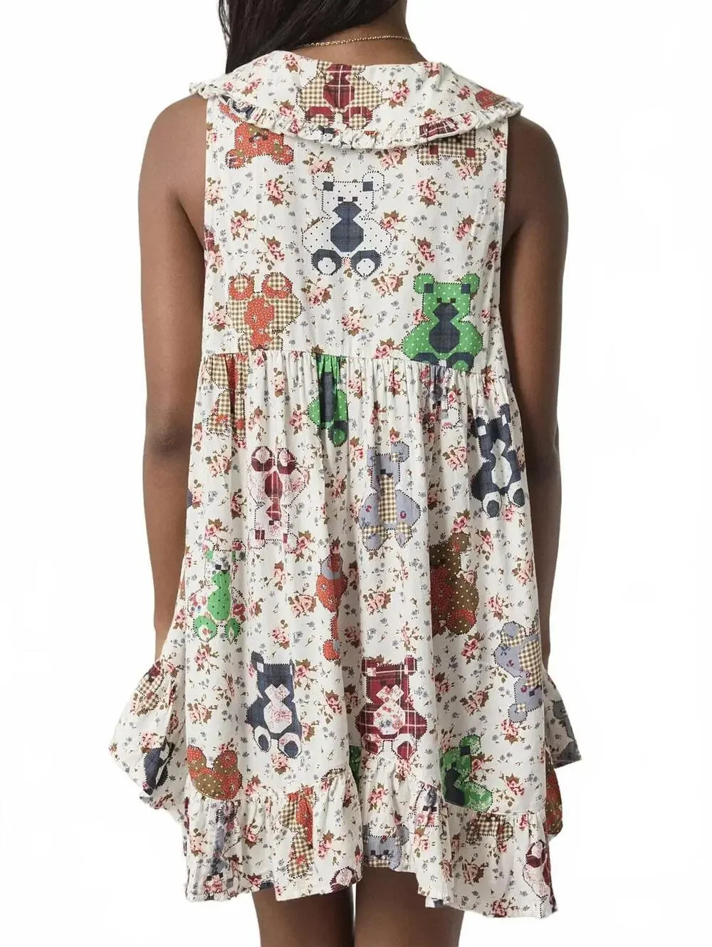 UO Out From Under Lottie Ruffle Collar Babydoll Sleep Dress Urban Outfitters M - Picture 2 of 3